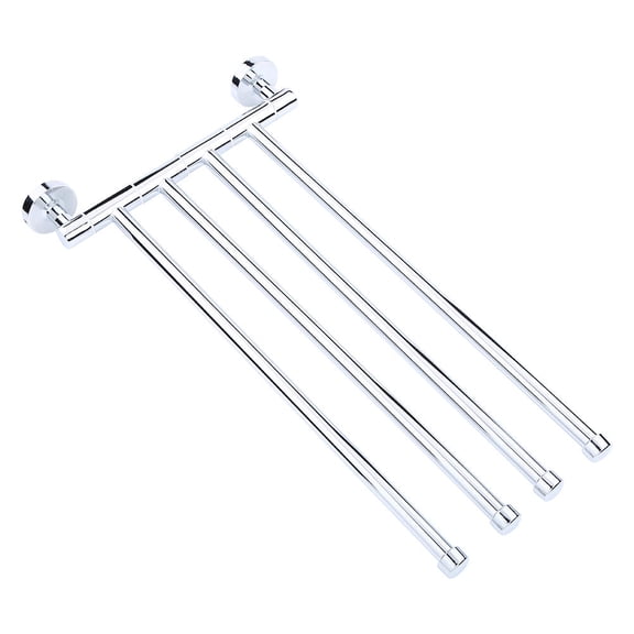 Yajisi 4Swivel Stainless Steel WallMounted Towel Bar, Chrome Finish, 9.5"15"  Durable, RustResistant Rack for Bathroom, Kitchen, Bedroom