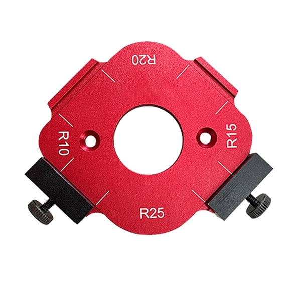 Yajisi 4-in-1 R Angle Radius Router Template R10 R15 R20 R25 Aluminum Alloy Arc Jig for Precise Woodworking