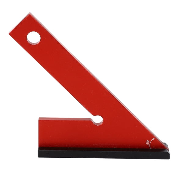 Yajisi 45 Aluminum Alloy Machinist Square Ruler with Sturdy Base Anodized, RustProof, Accurate 45 Angle for Woodworking & Engineering Measurements