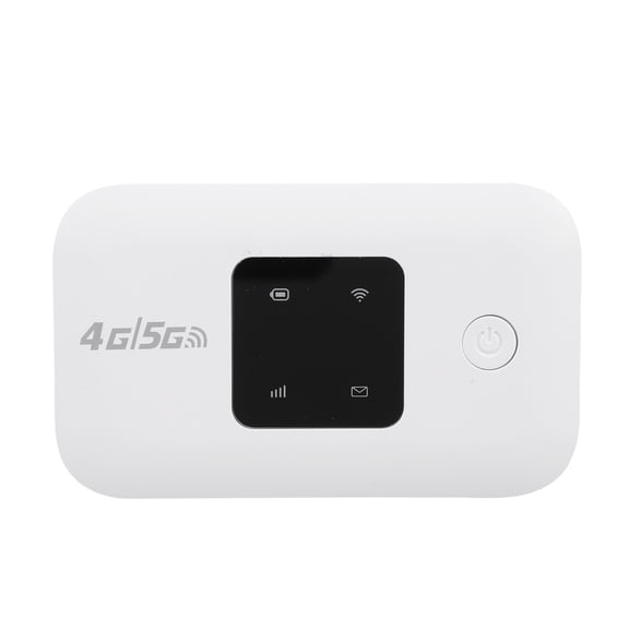Yajisi 4G Portable WiFi Hotspot 300Mbps High Speed Mobile Router with SIM Card Slot Support 10 Devices for Travel Camping White 5.12 inches / 13 cm