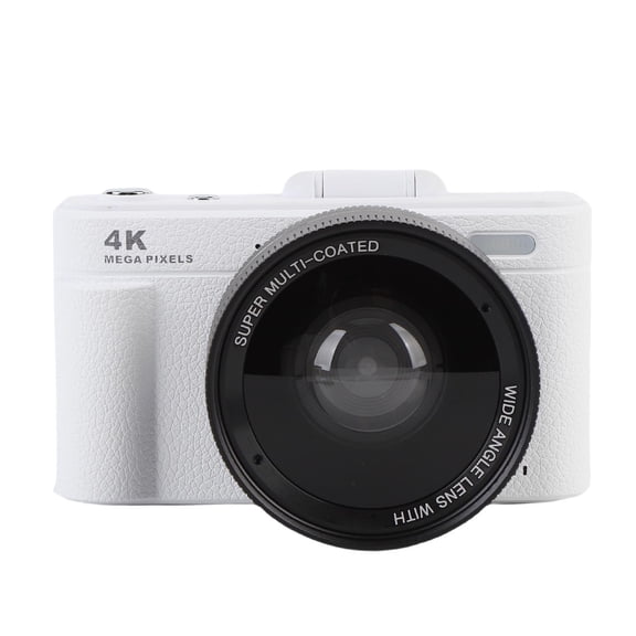 Yajisi 4K Digital Camera for Photography, 64MP Mirrorless Vlogging Camera with Flip Screen, 18X Digital Zoom, 0.45X Wide Angle Lens, WiFi & Autofocus Retro Video Camera for Travel and YouTube