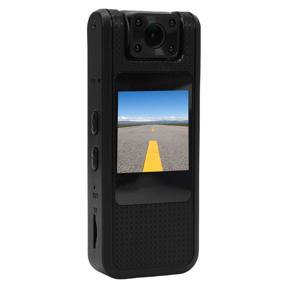 Yajisi 4K Wearable Camera Body Worn Video Recorder with 180 Degree Rotatable Lens, Motion Detection, Built-in 1500mAh Battery & 1/4 Inch Thread for Law Enforcement, Security and Travel Use