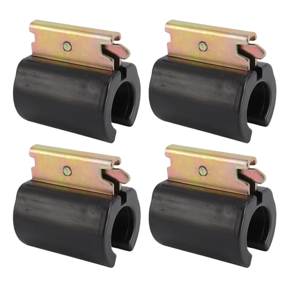 Yajisi 4Pcs Heavy Duty E Track Tool Holder Set Weatherproof Steel Rack for Enclosed Trailers, Trucks, Garages, Warehouses - Gardening Tools Shovels Rakes Hammer Organizer - Small Size