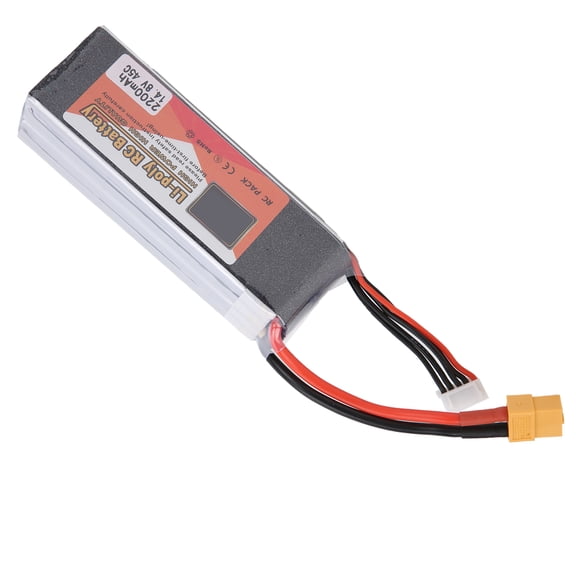 Yajisi 4S Lipo Battery 14.8V 2200mAh 45C XT60 Plug Large Capacity Replacement Battery for Remote Control Cars Drones Aircraft High Performance Lithium Polymer Power Pack