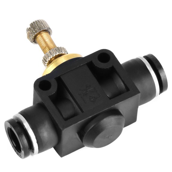 Yajisi 4mm / 0.16 inches Tube Air Flow Controller T Shape Pipe Pneumatic Fitting Regulator Valve