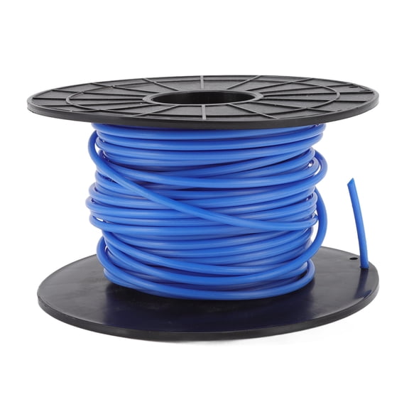 Yajisi 4mm Round String Trimmer Line 30m / 98.4ft Heavy Duty Nylon Lawn Mower Weed Eater Cord, Professional Replacement Wire Blue 0.157 inches
