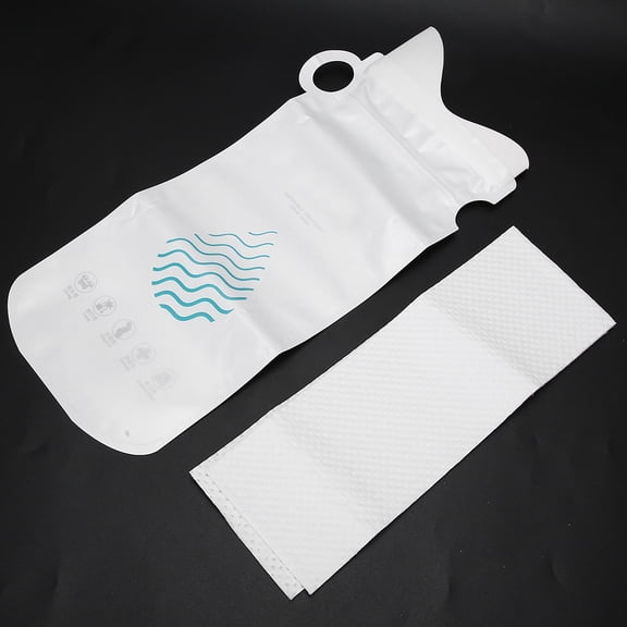 Yajisi 4pcs 700ml Emergency Urine Bag Portable Unisex Men Women Car Mobile Toilet Mobile Urination Device for Travel and Outdoors (15 cm / 5.9 inches)