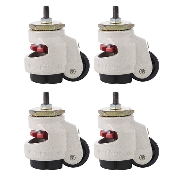 Yajisi 4pcs Heavy Duty Level Adjustment Caster Threaded Stem Industrial Roller Wheel 8.66 inches / 22 cm Length [cite: 7]