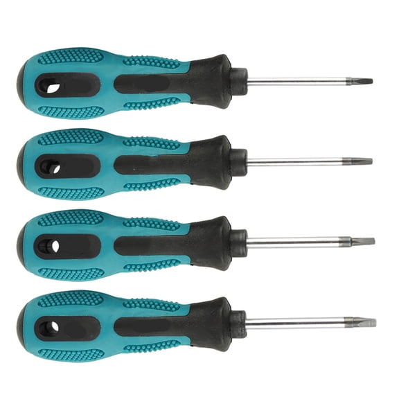 Yajisi 4pcs Triangle Screwdriver Set Precision with Magnetic Multifunctional Hand Tool Chrome-Vanadium Steel Bits PP Handle 80mm / 3.15 inches Handle Length for Repair