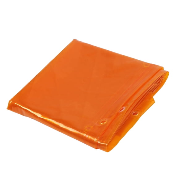 Yajisi 5.71x7.68 ft (1.74x2.34m) Flame Retardant PE Welding Curtain Screen, 6Level UV Protection, Portable, Gold