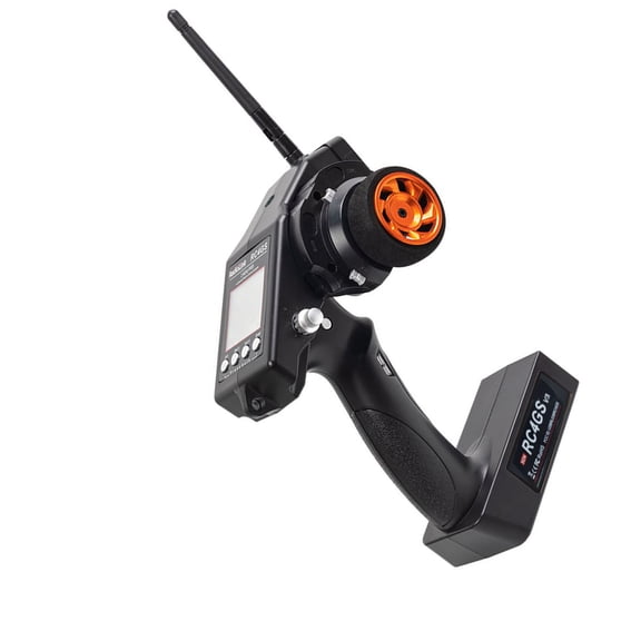 Yajisi 5-Channel Remote Control Transmitter and Receiver R6FG Set with Gyro, 400M Long Range 2.4GHz RC Vehicle Controller for Car, Boat, and Truck Models (10.63 inches / 27 cm)