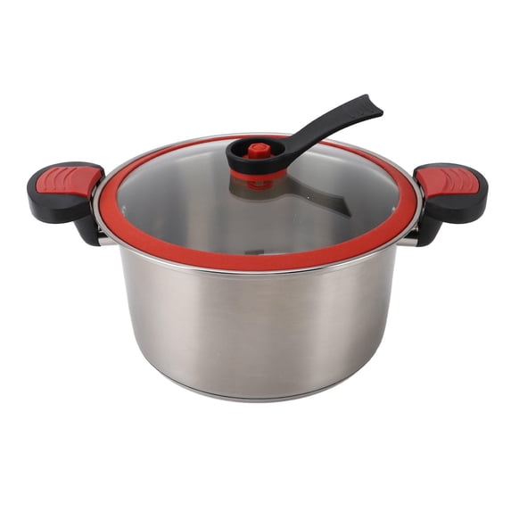 Yajisi 5‑L 304 Stainless Steel Pressure Cooker – Fire‑Resistant, Double‑Ear, Large Capacity, Multi‑Functional Soup & Stew Pot