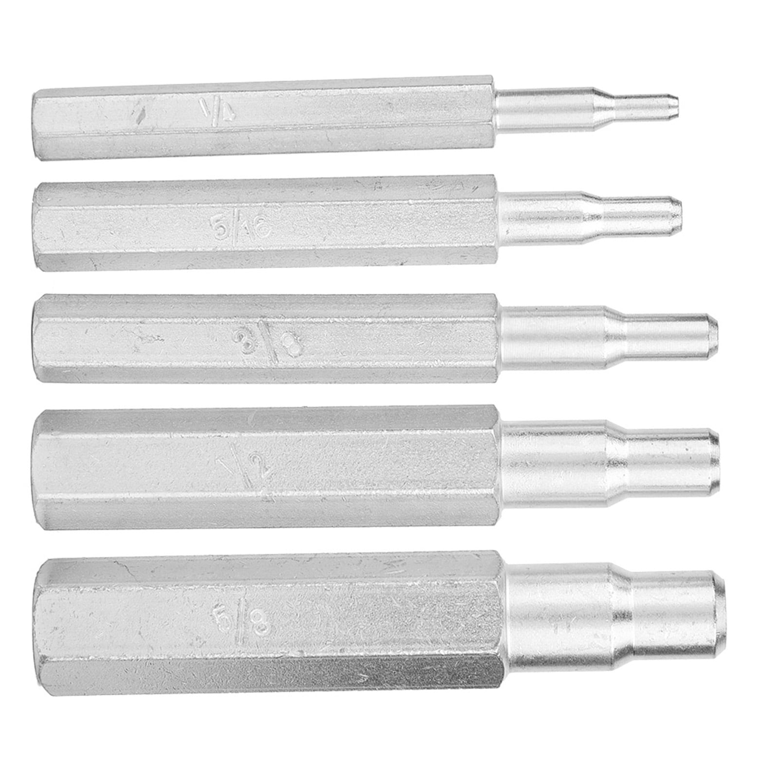 Yajisi 5 Pieces CT-193 Copper Pipe Tube Expander Swaging Punch Tool Set for HVAC Air Conditioning Repair, 1/4 inch to 5/8 inch (6.35 mm to 15.9 mm) Flaring Tool Kit, High Hardness Steel