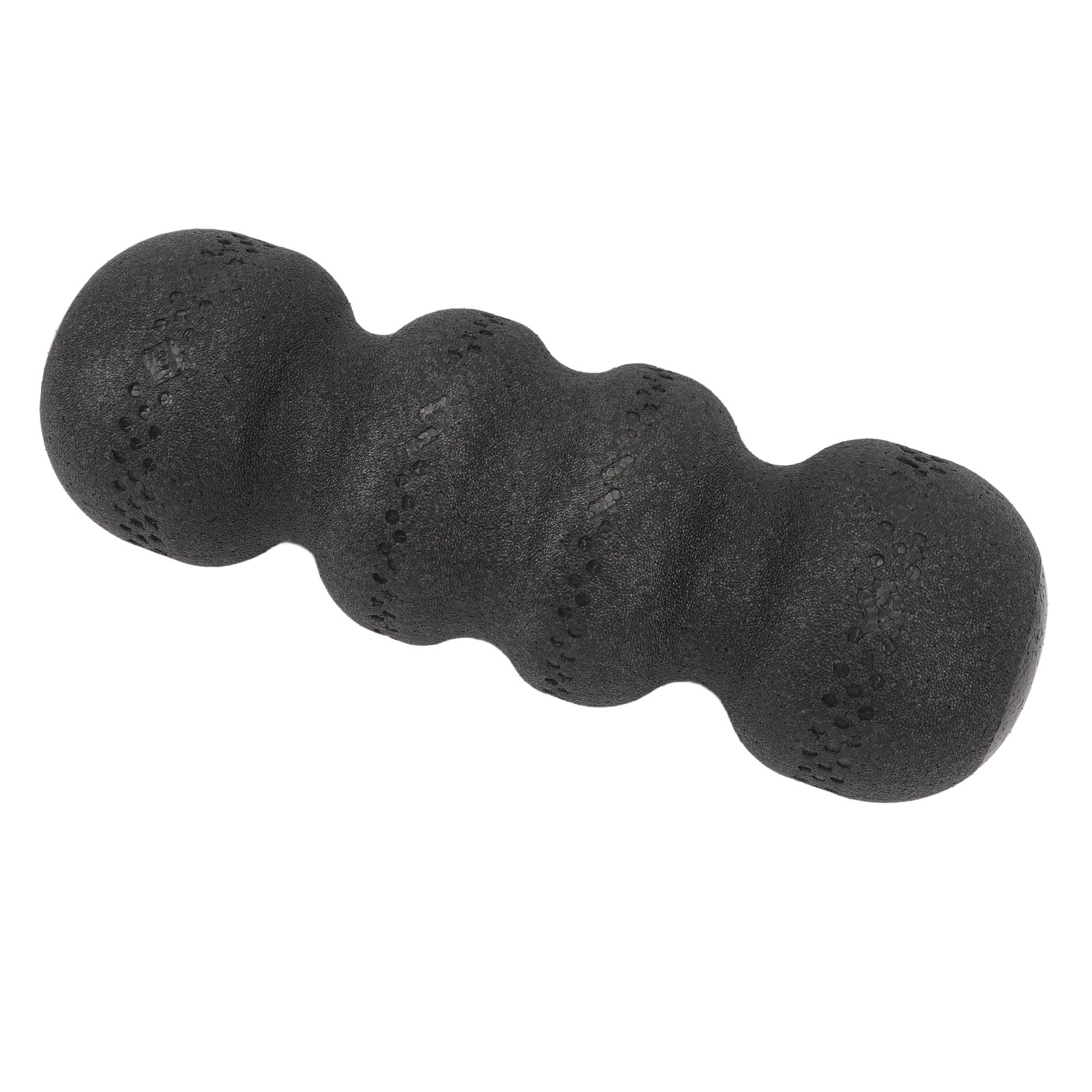 Yajisi 55 Degree High Hardness Peanut Shape Exercise Foam Roller for Back and Leg Muscle Recovery, 17.7 inches / 45 cm, Black