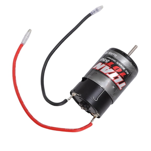 Yajisi 550 10T Brushed Motor 1:10 RC Crawler High Speed Upgrade Part (5.11 inches / 13 cm Pack) High Performance Engine Component for DIY Modified Hobbyists - Silver