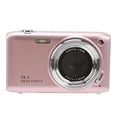 thumbnail image 1 of Yajisi 58MP 4K Digital Camera 2.88 Inch Screen 16X Zoom Point and Shoot Video Camera with 1800mAh Battery (Pink), 1 of 9