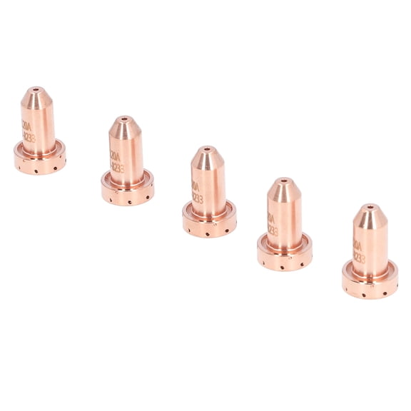 Yajisi 5PCS 9-8233 Nozzle Tips Brass Cutting Torch Tip Replacement Plasma Cutter Consumables for SL60 SL100 Welding Equipment (Length 4.72 inches / 12 cm, Weight 2.75 oz / 78 g)