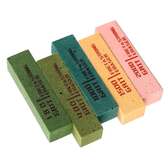 Yajisi 5Pcs Fret Eraser Dust Cleaner Fretboard Scrubber String Polishing Tool for Repair Maintenance FSE-20