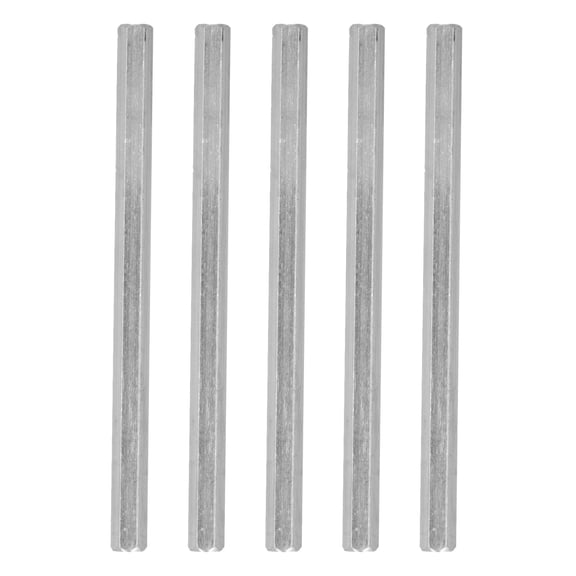 Yajisi 5Pcs Hex Rod Bar Shaft Stainless Steel Tool for Intelligent Robots Lathe Engineering Equipment, 8.66 inches / 220 mm