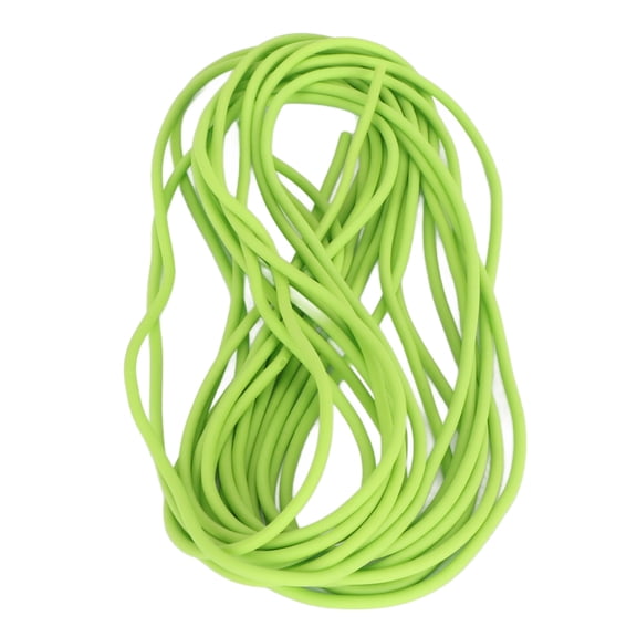 Yajisi 5m Tennis String Solid Latex Elastic Replacement Rope for Solo Practice & Training Green 2.5mm / 0.1in (Length: 196.8 inches / 500 cm) - Durable Cord for All Skill Levels, High Rebound