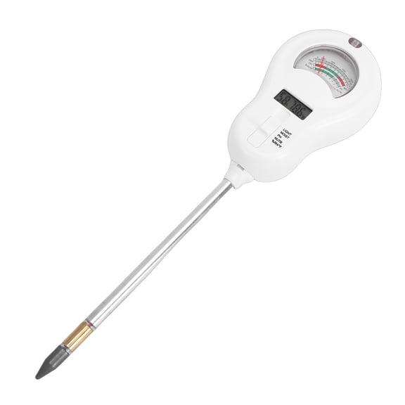 Yajisi 6 in 1 Digital Soil Tester Kit Professional Plant PH Humidity Temperature Sunlight Nutrient Levels Test Meter for Gardening Farming Yard Lawn Carey 13.0 inches / 33.0 cm Long