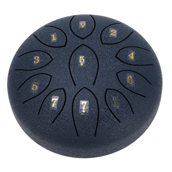 Yajisi 6 Inch 11 Tones Carbon Steel Hand Pan Drum Percussion Instrument Musical Handpan Tongue Drum With Mallets Stand Travel Bag For Adults Kids Music Lovers, Blue Color (6 inches / 15.24 cm)