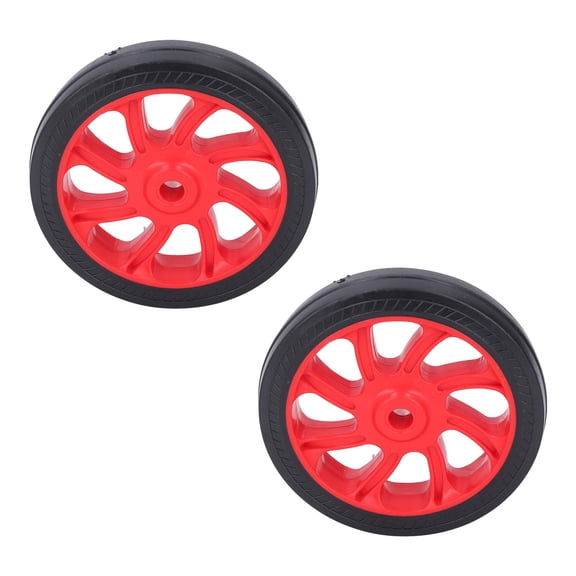Yajisi 6 Universal Air Compressor Wheels Replacement 2 Pack Rubber 12mm Hole, Durable, Easy Install, Portable Mobility