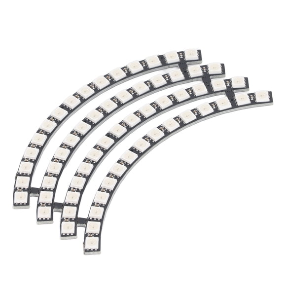 Yajisi 60 Bits LED Lamp Board WS2812 5050 RGB Round Light Module 5V