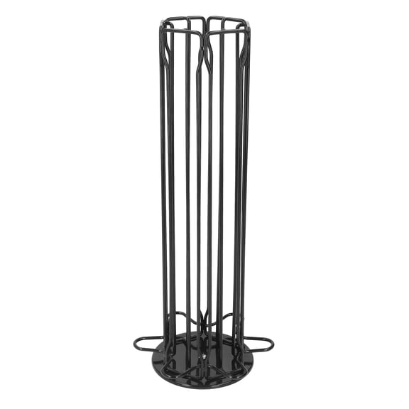 Yajisi 60 Capacity Capsule Coffee Pod Holder Tower Stand Rack Cup Rotating Storage Display Organizer, Black, 15.35 inches / 39 cm
