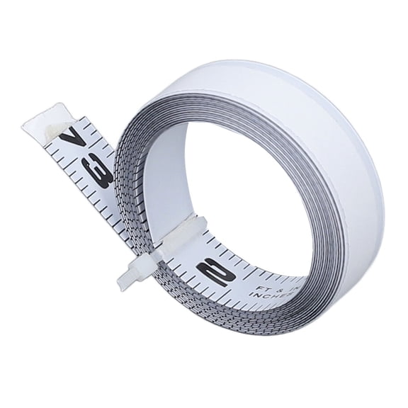 Yajisi 6FT 72inch / 182.8cm Metal Self Adhesive Tape Measure, Carbon Steel Tape Measure Adhesive Backing, Right to Left Direction Sticky Ruler for Workbench, Sewing, and Woodworking Tools