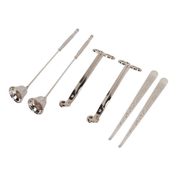 Yajisi 6PCS Candle Accessory Set with Wick Trimmer, Candle Snuffer and Wick Dipper, Premium Stainless Steel Candle Care Kit for Candle Lovers, Scented Candle Care Extinguisher Kit (11.02 x 3.94 in)