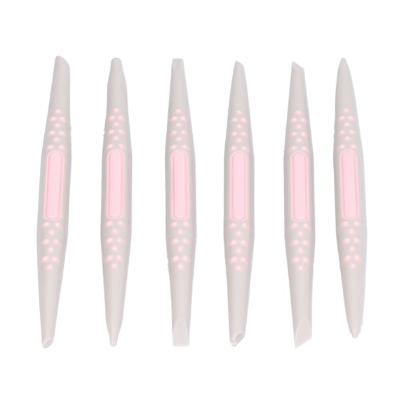 Yajisi 6Pcs Fondant Engraving Pen Cake Decorating Kit DIY Baking Tools for Kitchen Cake Shop Plastic Silicone 6.5 inches / 16.5 cm