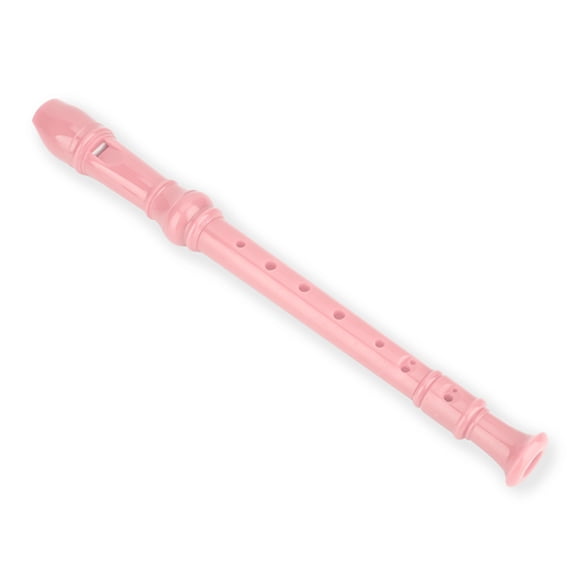Yajisi 8-Hole Soprano Recorder ABS Flageolet Musical Instrument Reed Pipe for Students and Kids with Cleaning Rod, Pink (13.39 inches / 34 cm)