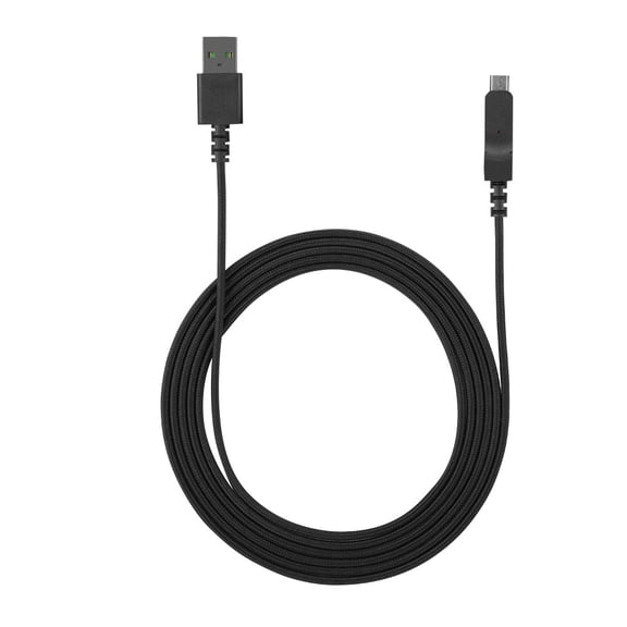 Yajisi 86.6 Inches USB Cable Replacement Fit For Razer Lancehead Wireless Gaming Mouse, Pure Copper Core Durable Mouse Line, Stable Fast Transmission, Black (2.2m / 86.6 in)
