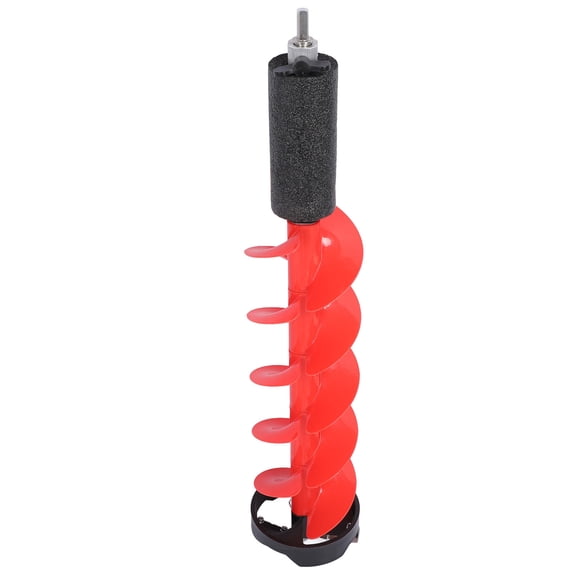 Yajisi 8in Nylon Ice Auger Drill Bit with Float Adapter 28in Length, 4.8lb, Carbide Blade, Versatile Electric Drill Compatibility