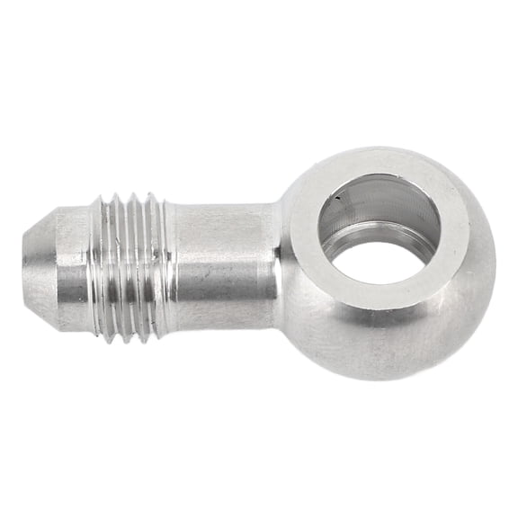 Yajisi 8mm (0.31 inches) to AN-4 Banjo Fuel Hose Fitting, Stainless Steel Male Oil Line Adapter Connector for Pipeline Fluid Flow Control, Rustproof Universal Replacement Part