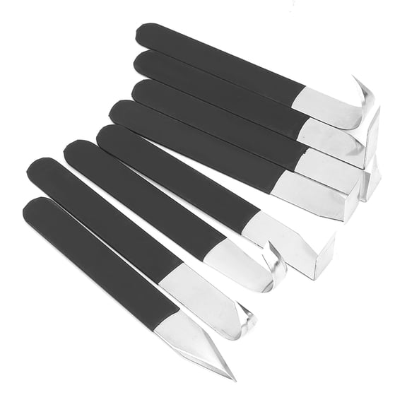 Yajisi 8pcs Stainless Steel Clay Sculpting Tool Set with Rubber Handle Metal Head Sculpture Tools Shapers Accessory for Carving Modeling Pottery Crafts