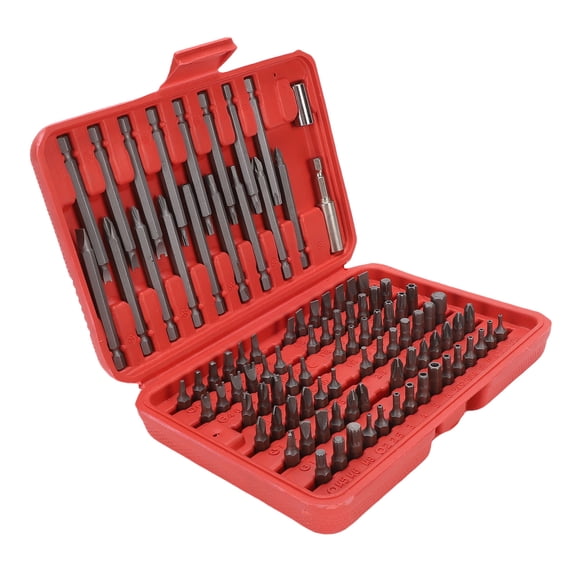 Yajisi 98Pcs Crossing Slot Star Screwdriver Bit Set CRV Steel Multifunctional Repair Kit for Home Maintenance 9.45 inches / 24 cm