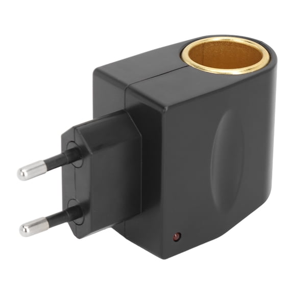Yajisi AC to DC Converter Convert 50/60HZ to 12V 4A High Safety Cigarette Lighter Power Supply Adapter for Small Car Electronics Universal Use (EU Plug) 3.54 in / 9 cm