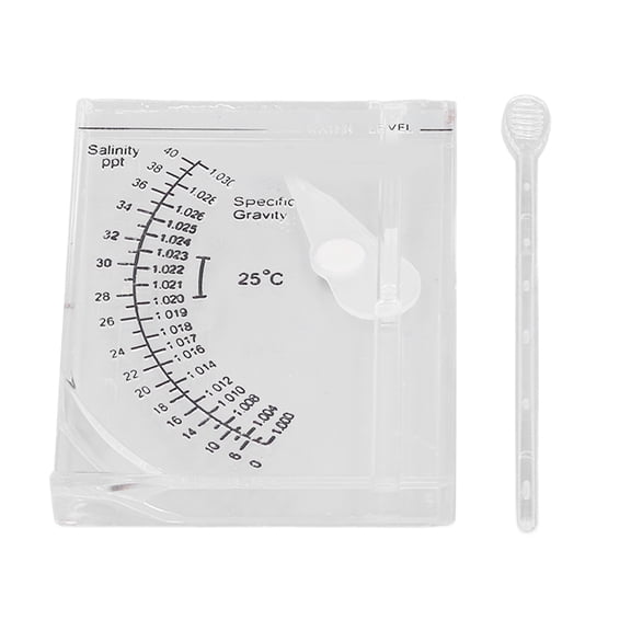 Yajisi Accurate Aquarium Salinity Tester Hydrometer for Fish Tank Seawater Specific Gravity Meter Marine Salt Water Measurement Tool for Reef Aquariums