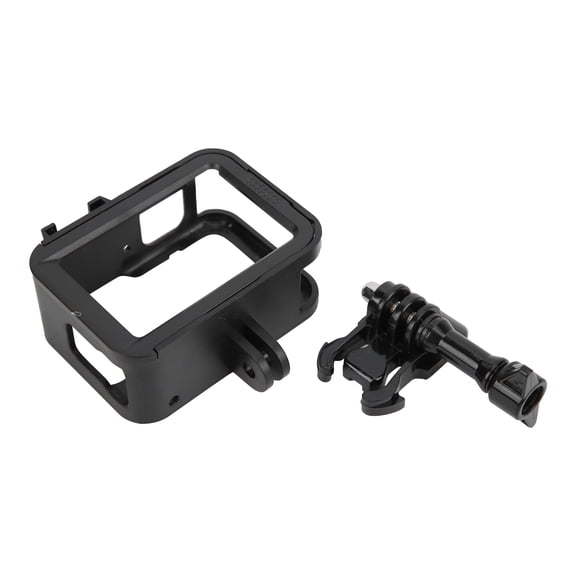 Yajisi Action Camera Cage Protective Case for Gopro 9 Hero Black Plastic Anti-Fall Frame Housing with Cold Shoe Mount and Adapter Accessory