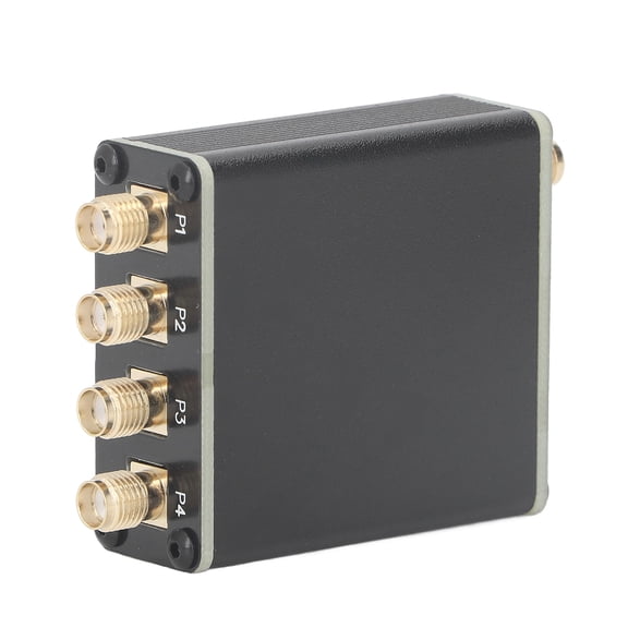 Yajisi Active RF Isolation Distributor 100kHz to 150MHz RF Signal Splitter for SDR GPSDO Signal Source with Built-in 600mAh Battery and Durable Alloy Housing