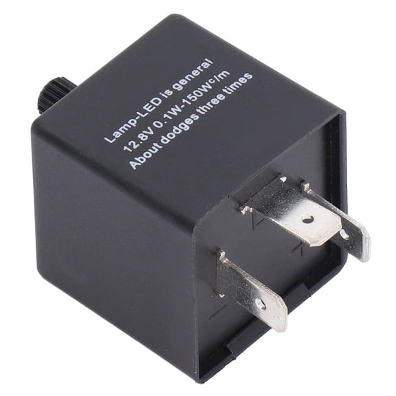 Yajisi Adjustable 3-Pin LED Flasher Relay CF14 KT 12V 10A Waterproof Flash Module for Car Motorcycle Turn Signal Light Blinker Frequency Control (6.00x4.00x3.00 inches / 15.2x10.2x7.6 cm)