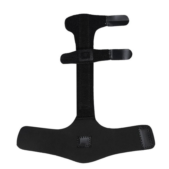 Yajisi Adjustable Aluminium Finger Splint Hand Support Recovery Brace Protection Injury Aid, Black