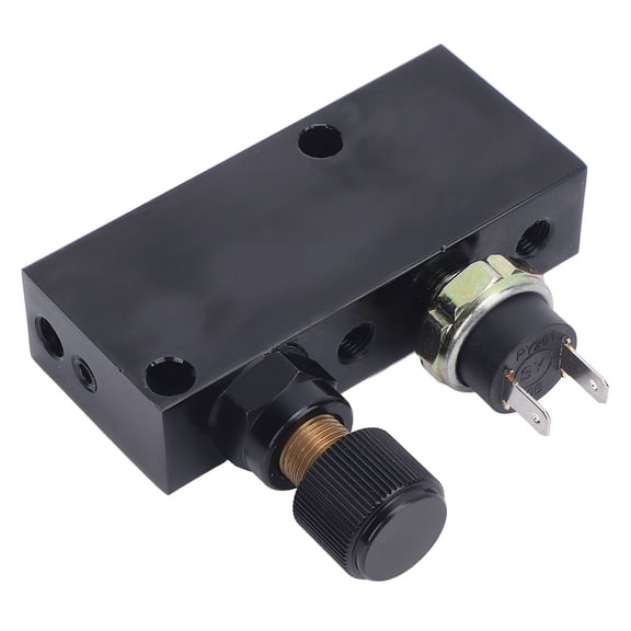 Yajisi Adjustable Brake Proportioning Valve with Distribution Block 3000 PSI Black Aluminum for 3/16 inch / 4.76 mm Brake Line Replacement Parts for Classic Vehicle Specific Fitment