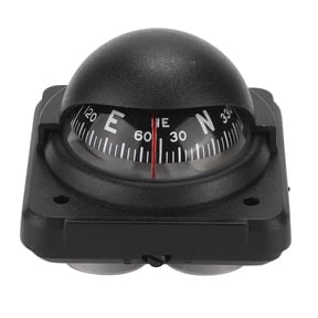 Yajisi Adjustable Dash Mount Compass Foldable Navigation Direction Pointing Guide Ball for Auto Car Boat RV Marine Vehicles, Dimensions 3.15 inches / 8 cm, Includes Mounting Accessories
