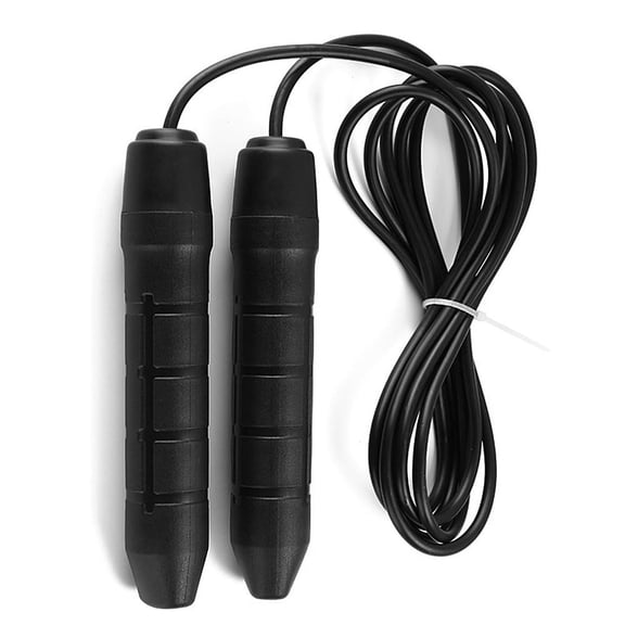 Yajisi Adjustable Jump Rope, Fitness Skipping Rope with Soft Anti-skid Handles for Exercise Workouts & Speed Endurance Training, 8.66 x 4.72 x 1.57 in, Black