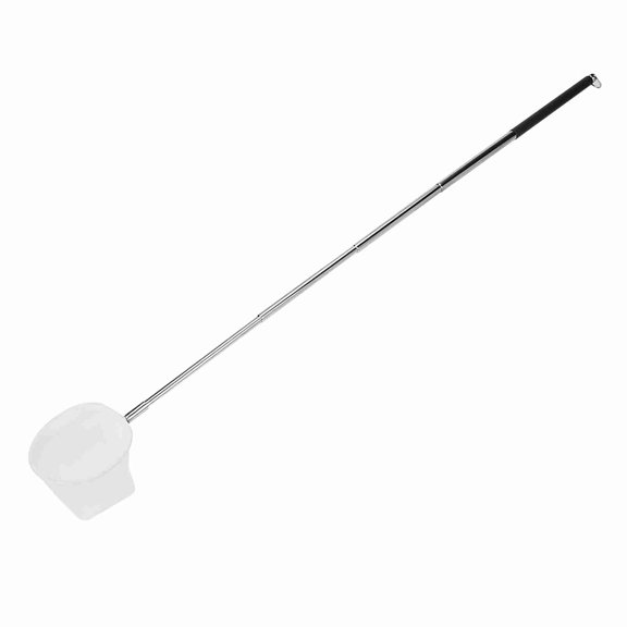 Yajisi Adjustable Mini Aquarium Fishing Net Pole for Fish Tank Shrimp Catching Expandable Black Round Mesh Design 20-57.5cm / 7.8-22.6 inches Length