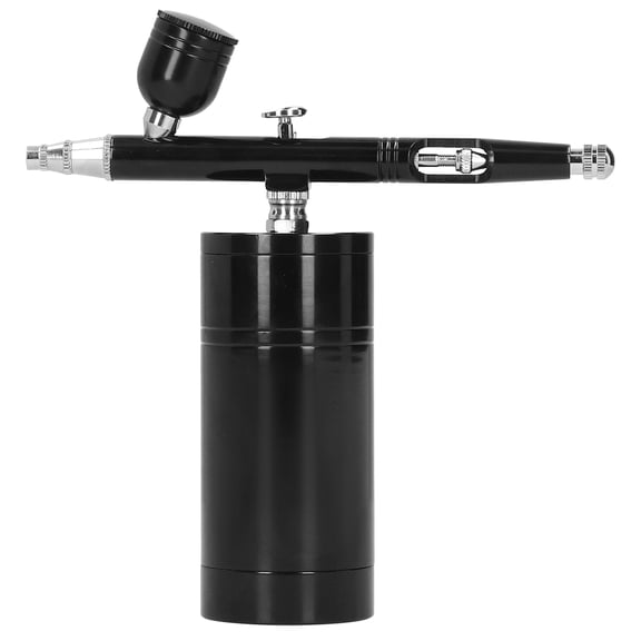 Yajisi Airbrush Kit G11 Pump Single Action Rechargeable Handheld Integrated Spray Pen Mini Processing Set, Black, 10 Pieces (5.8 inches / 14.75 cm)
