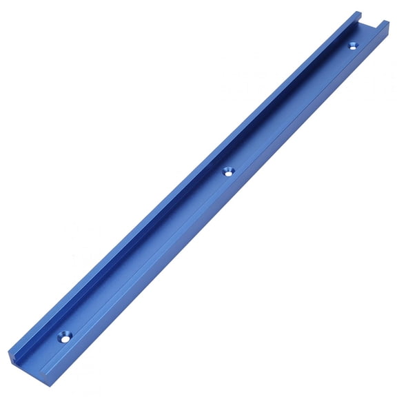 Yajisi Aluminum Alloy T Track T Slot Miter Jig Tool for Woodworking Router, 15.7 in / 400mm, Blue